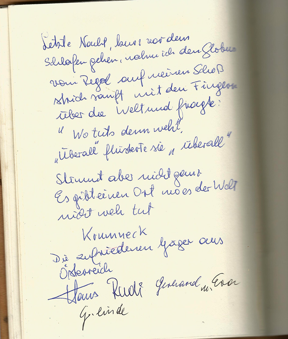 Okaturua Hunting Gästebuch